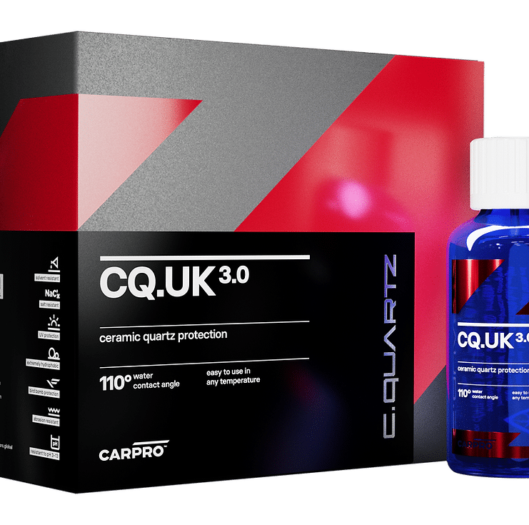 Carpro CQUARTZ UK3.0 ceramic coating box and bottle